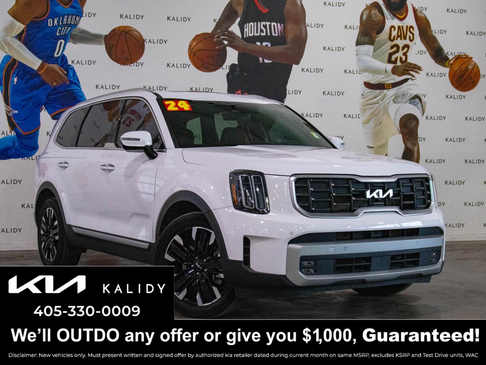 Glacial White Pearl 2024 Kia Telluride SUV / Crossover All-Wheel Drive Automatic