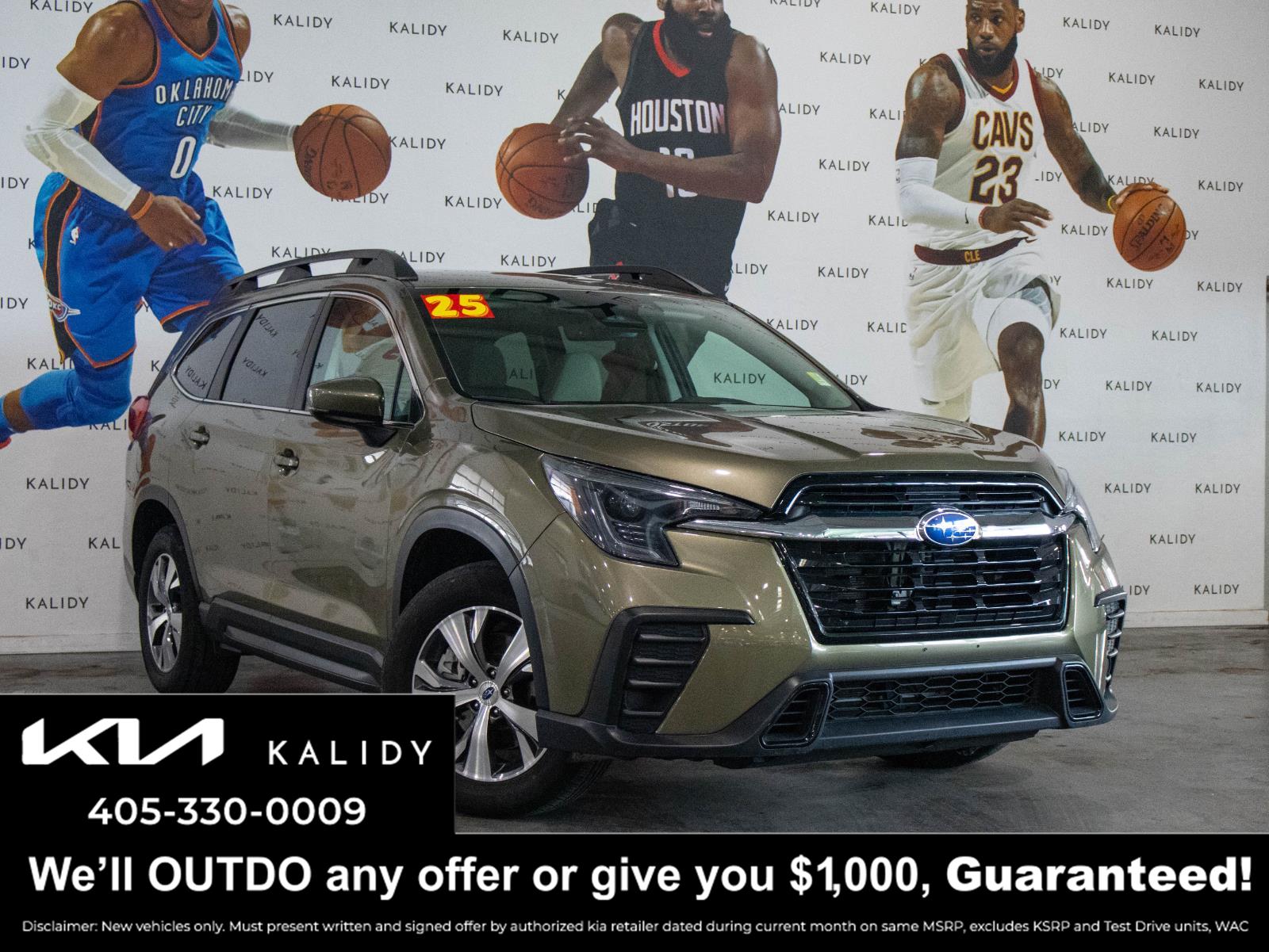 Autumn Green Metallic 2025 Subaru Ascent Premium 7-Passenger AWD SUV / Crossover All-Wheel Drive Continuously Variable Transmission