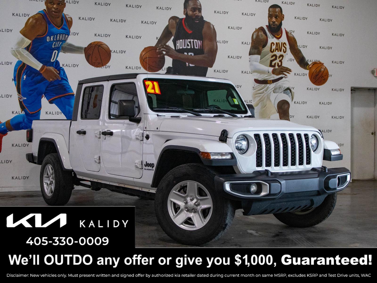 Bright White Clearcoat 2021 Jeep Gladiator Sport S Crew Cab 4WD Pickup Truck Four-Wheel Drive 8-Speed Automatic