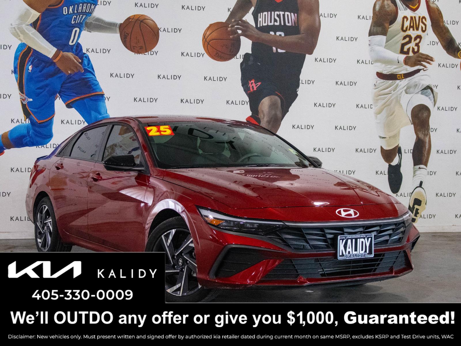 Ultimate Red 2025 Hyundai Elantra SEL Sport FWD Sedan Front-Wheel Drive Continuously Variable Transmission