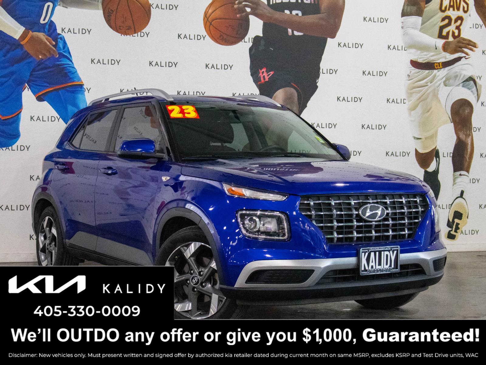 Intense Blue 2023 Hyundai Venue SEL FWD SUV / Crossover Front-Wheel Drive Continuously Variable Transmission