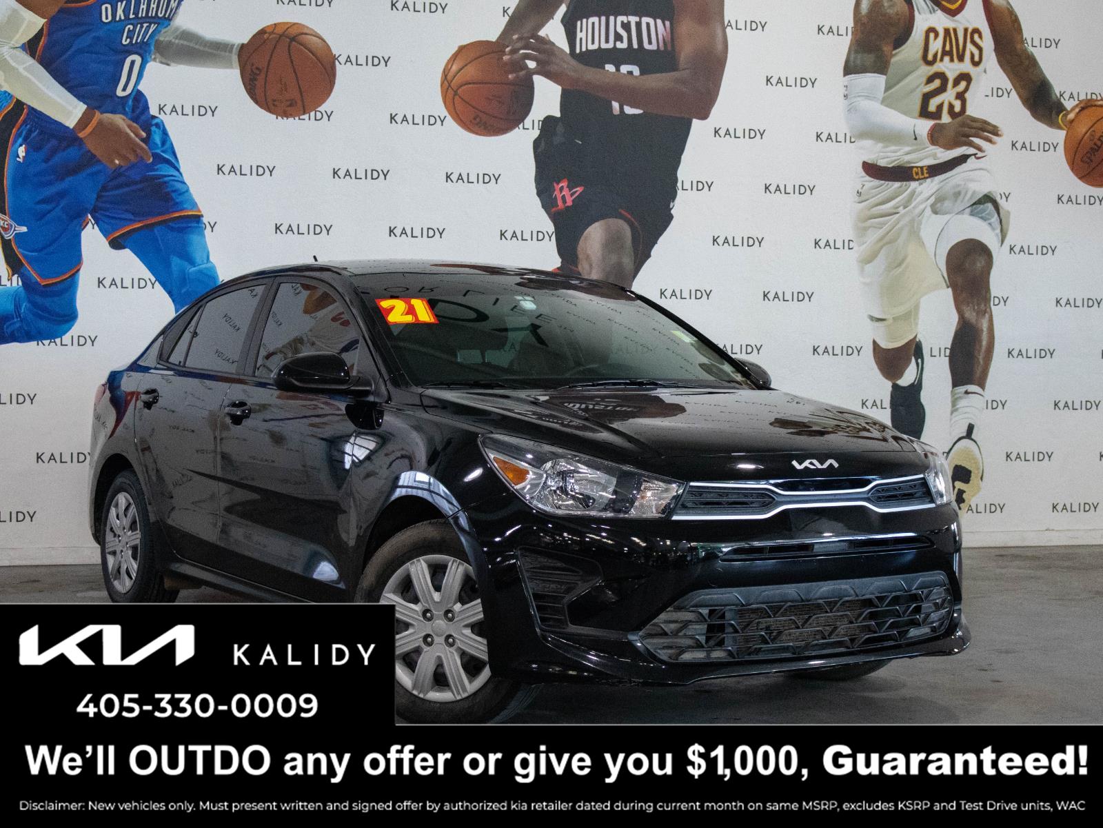 Aurora Black 2023 Kia Rio LX FWD Sedan Front-Wheel Drive Continuously Variable Transmission