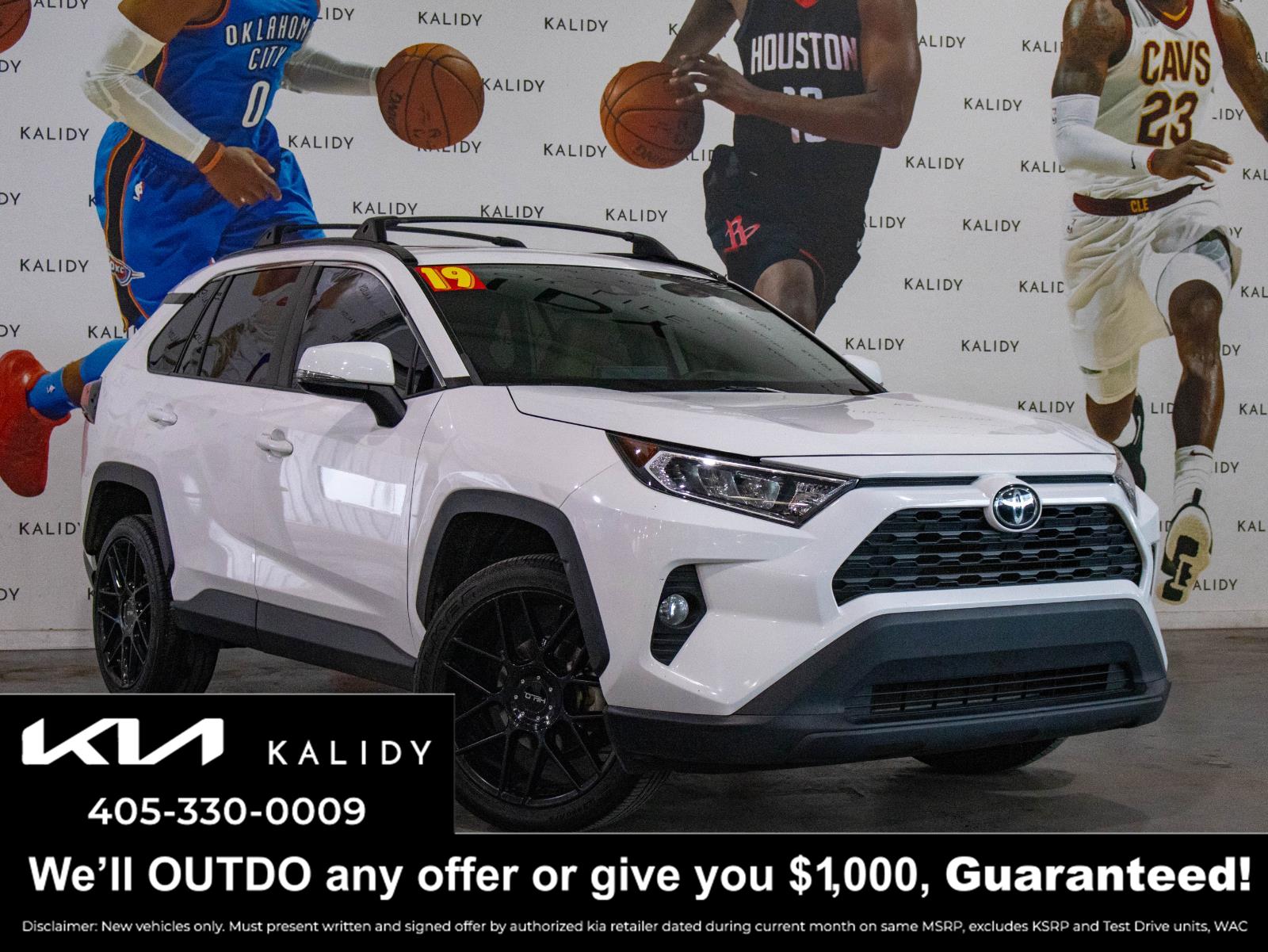 Super White 2019 Toyota RAV4 XLE FWD SUV / Crossover Front-Wheel Drive Automatic