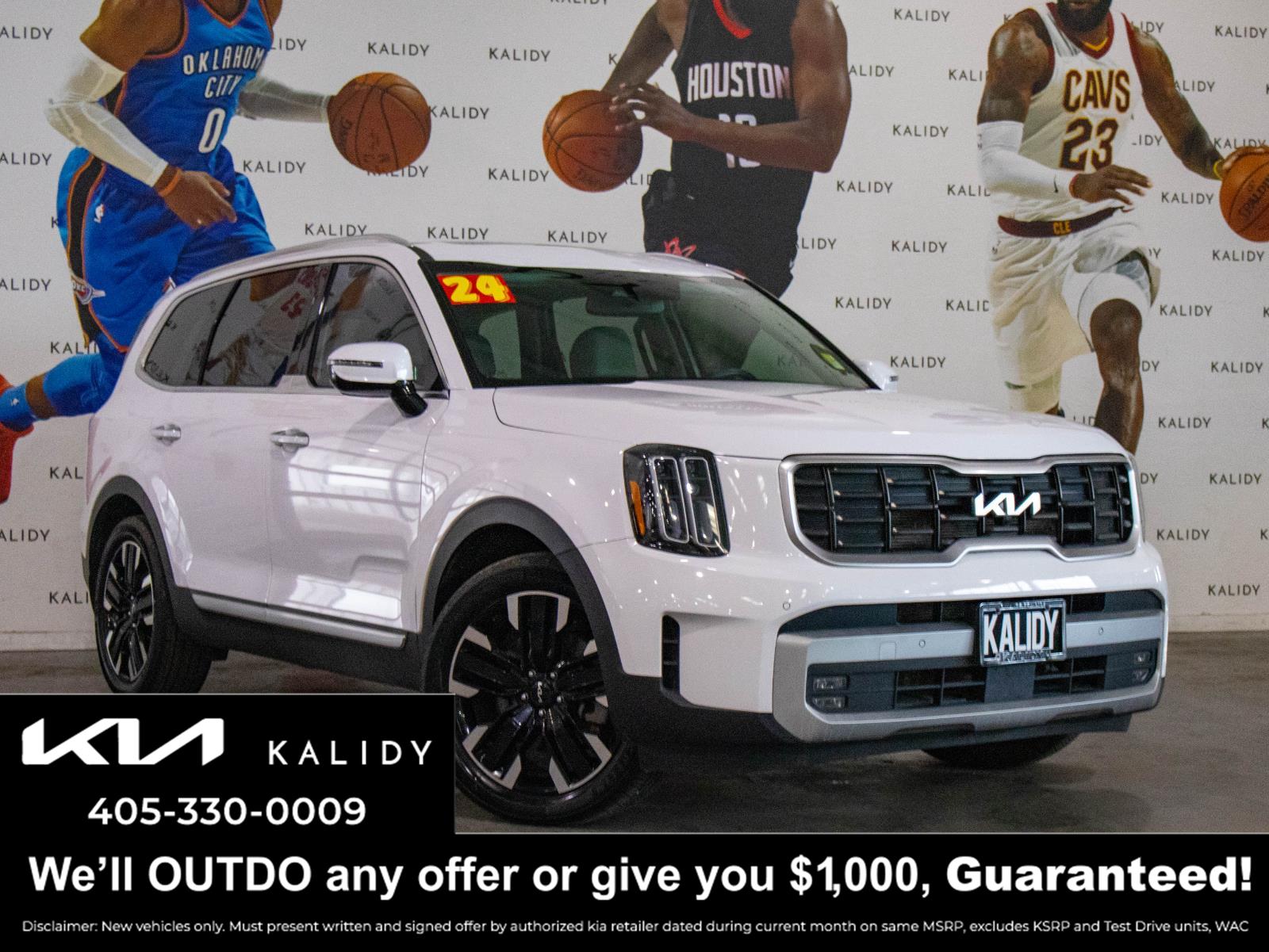 Glacial White Pearl 2024 Kia Telluride SUV / Crossover All-Wheel Drive Automatic