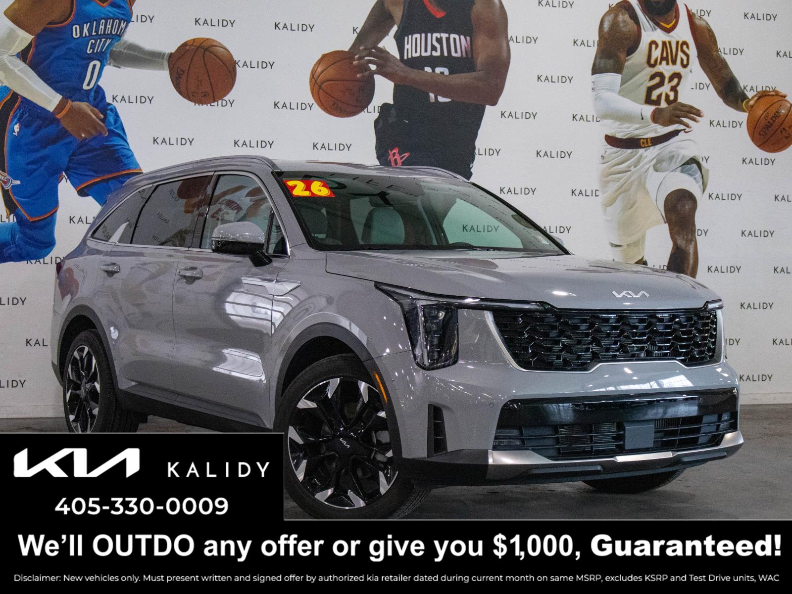 Wolf Gray 2026 Kia Sorento EX FWD SUV / Crossover Front-Wheel Drive Automatic