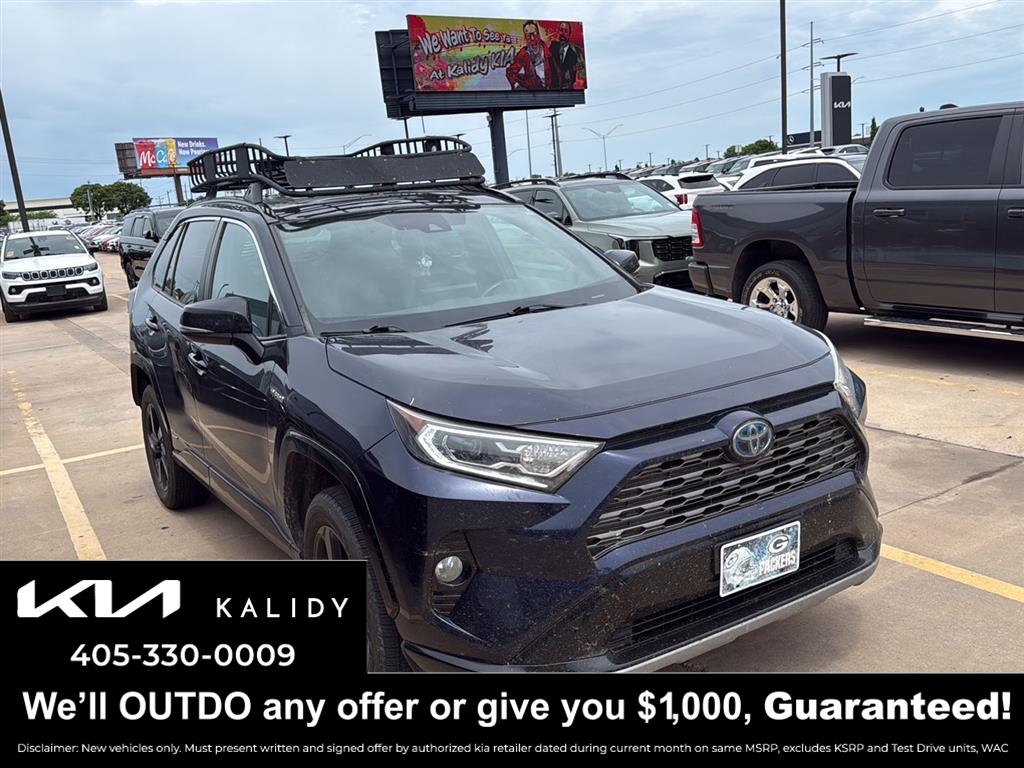 Blueprint w/Black Roof 2019 Toyota RAV4 Hybrid SUV / Crossover All-Wheel Drive Continuously Variable Transmission