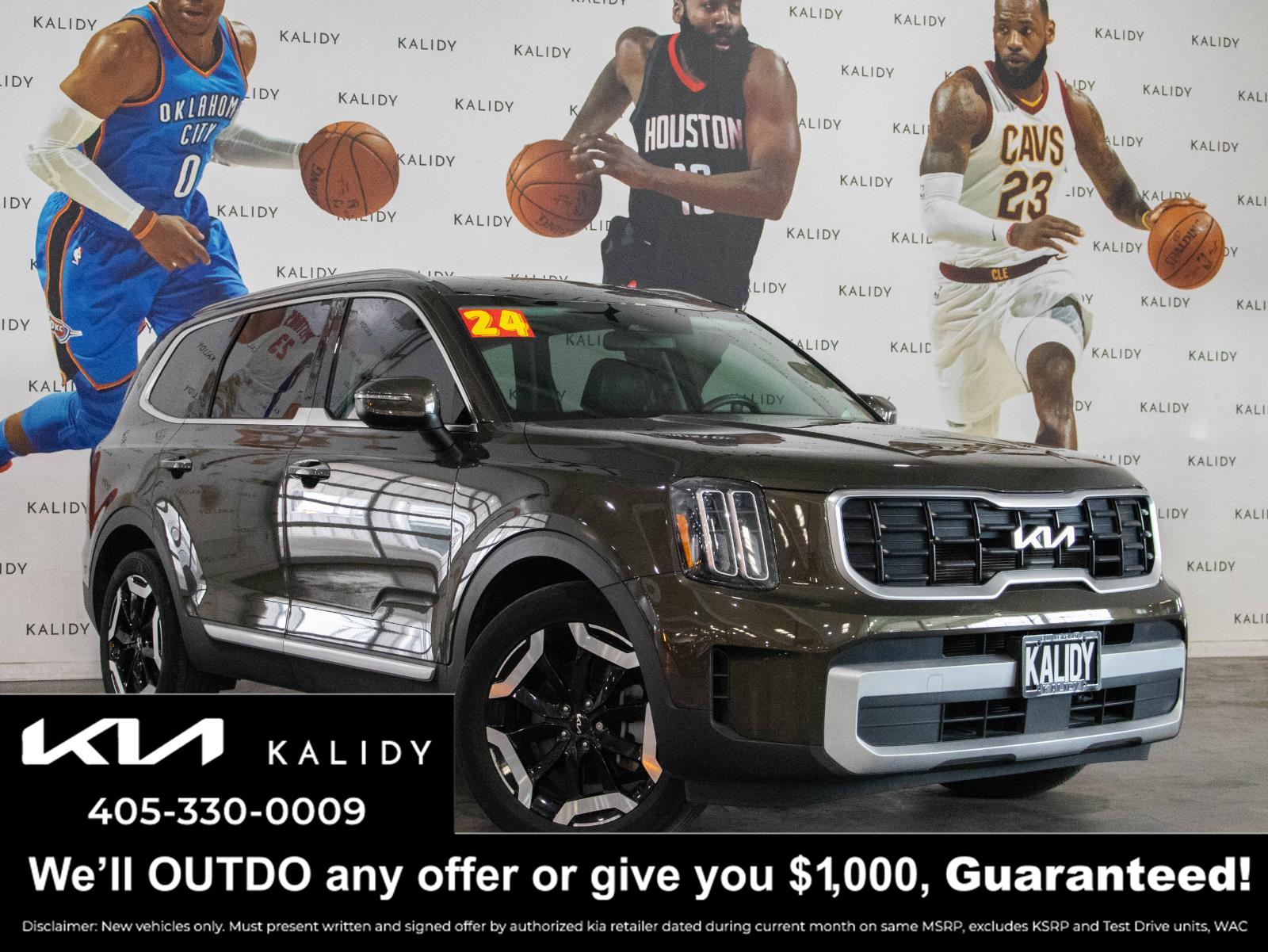 Dark Moss 2024 Kia Telluride SUV / Crossover Front-Wheel Drive Automatic