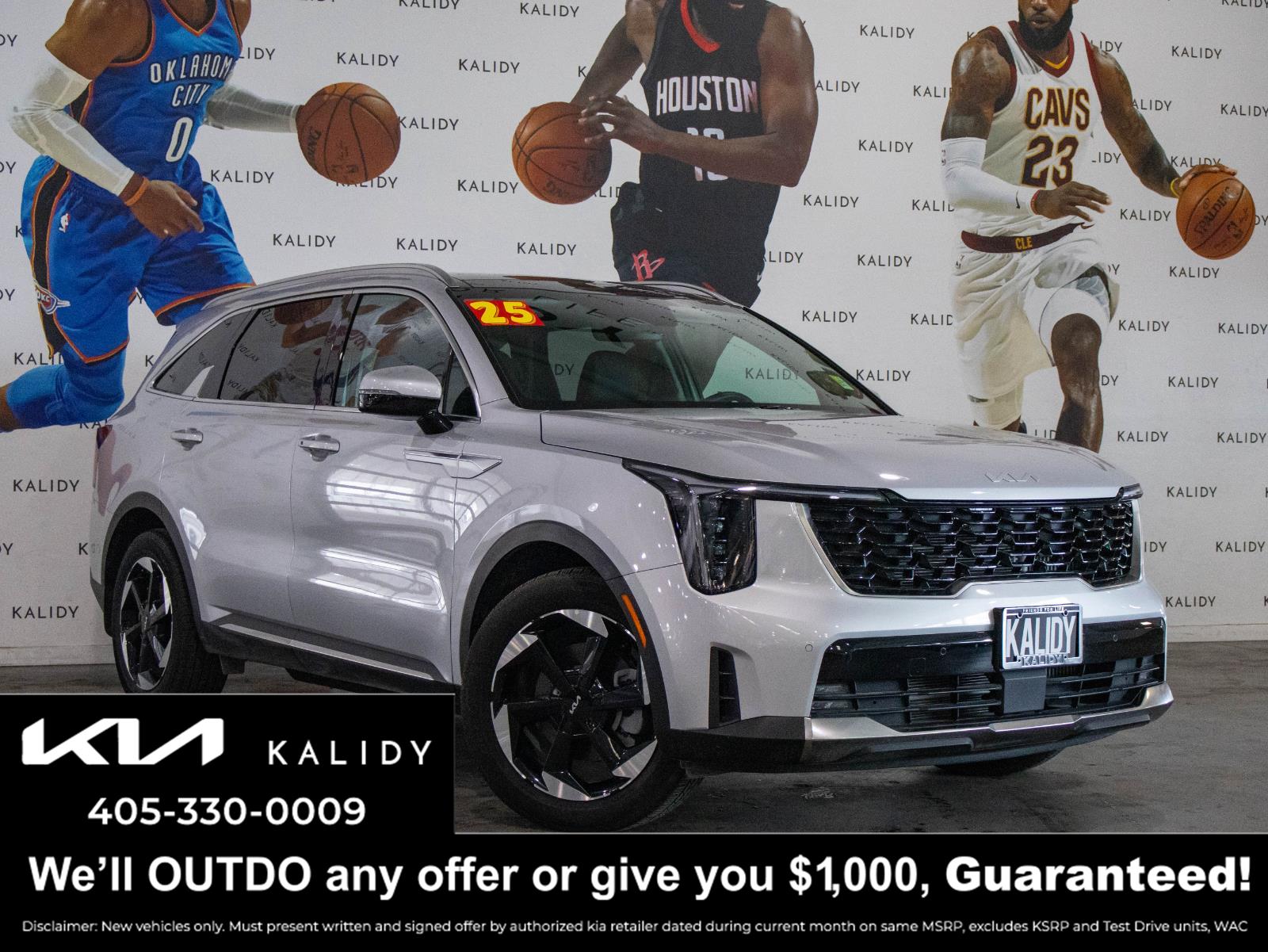 Silky Silver 2025 Kia Sorento Hybrid EX FWD SUV / Crossover Front-Wheel Drive Automatic