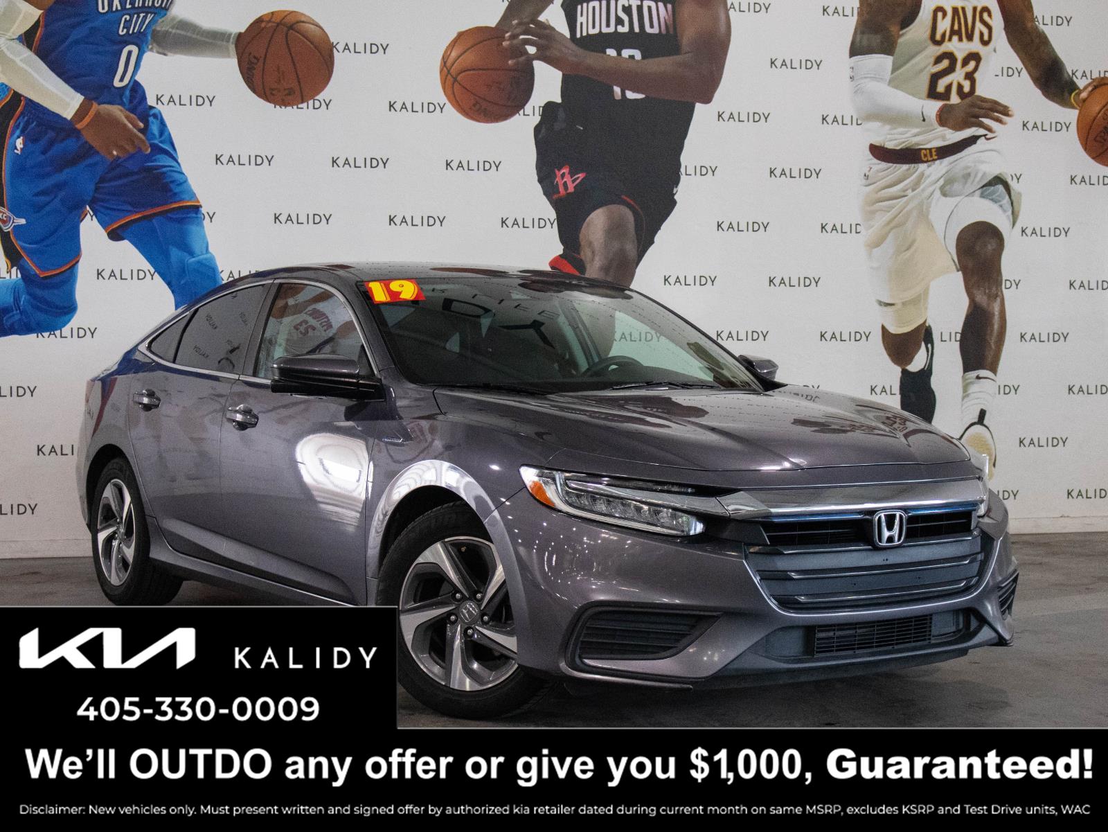 Gray (Modern Steel Metallic) 2019 Honda Insight EX Sedan FWD Sedan Front-Wheel Drive Continuously Variable Transmission