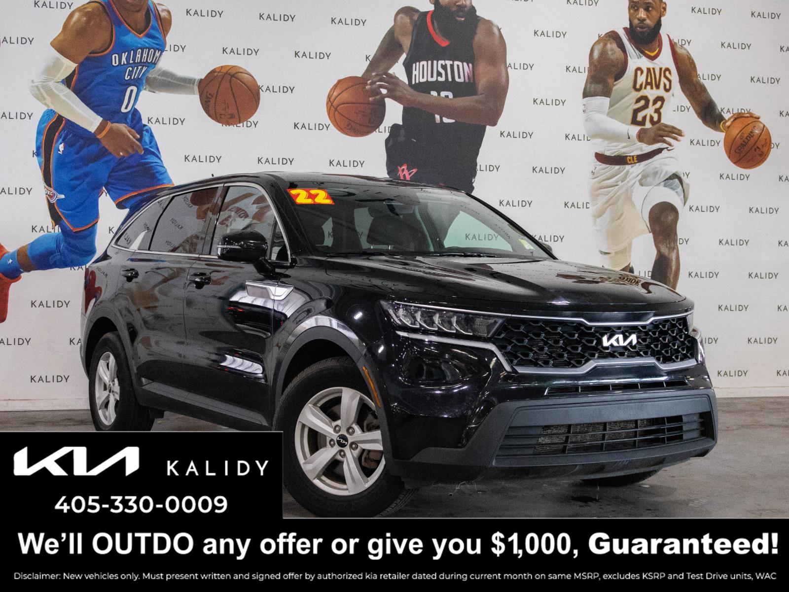 Ebony Black 2022 Kia Sorento SUV / Crossover Front-Wheel Drive Automatic