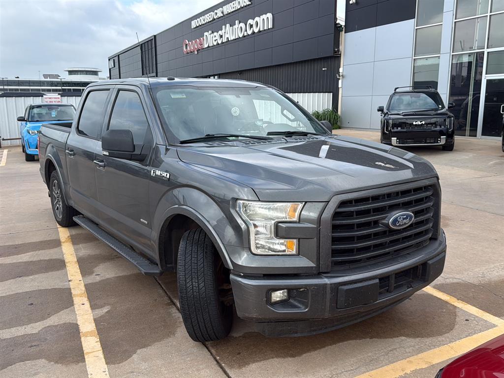 Lithium Gray 2016 Ford F-150 XLT SuperCrew Pickup Truck 4X2 6-Speed Automatic