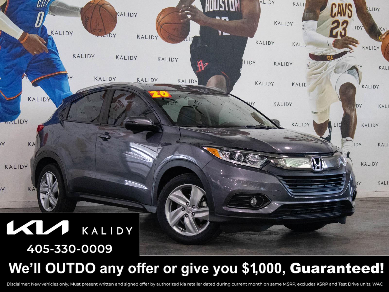 Gray (Modern Steel Metallic) 2020 Honda HR-V SUV / Crossover Front-Wheel Drive Continuously Variable Transmission