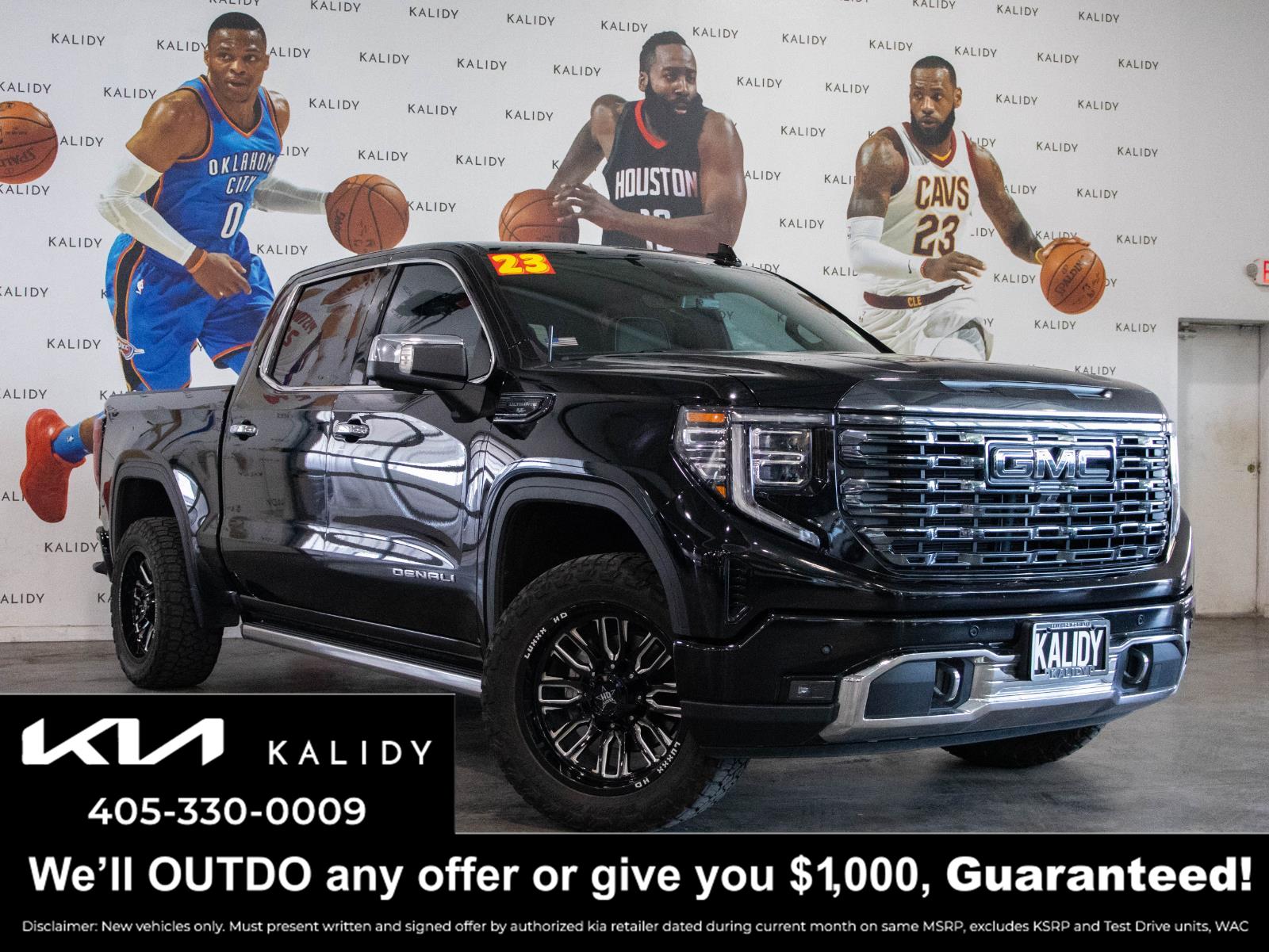 Onyx Black 2023 GMC Sierra 1500 Pickup Truck Four-Wheel Drive Automatic