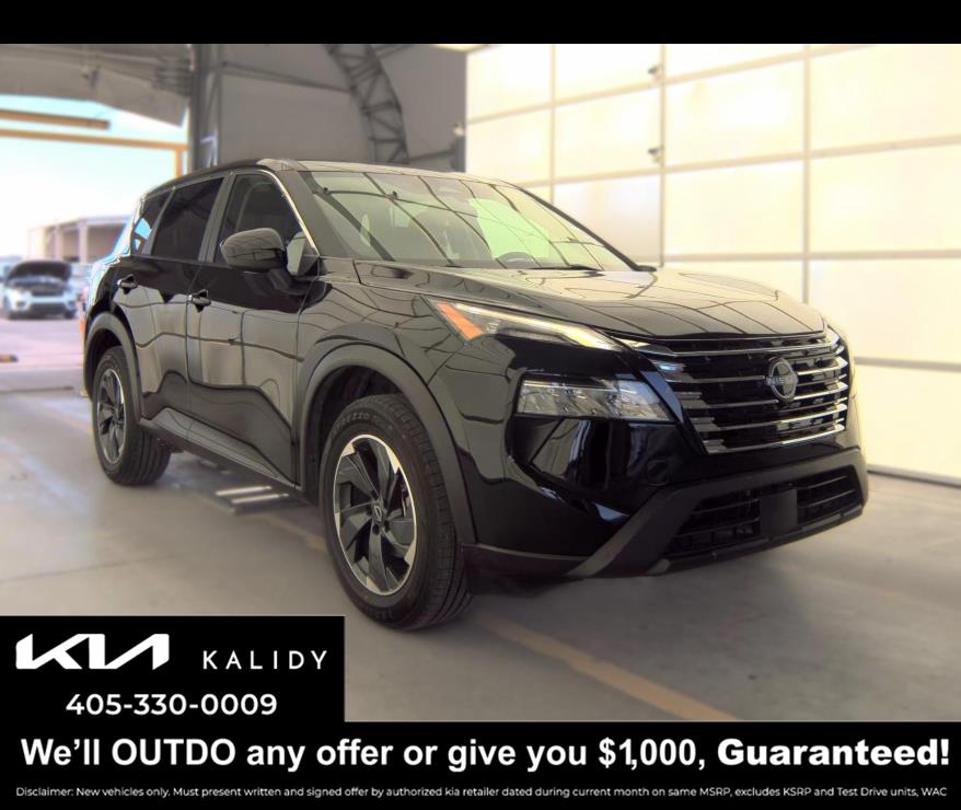 Super Black 2024 Nissan Rogue SUV / Crossover Front-Wheel Drive Continuously Variable Transmission