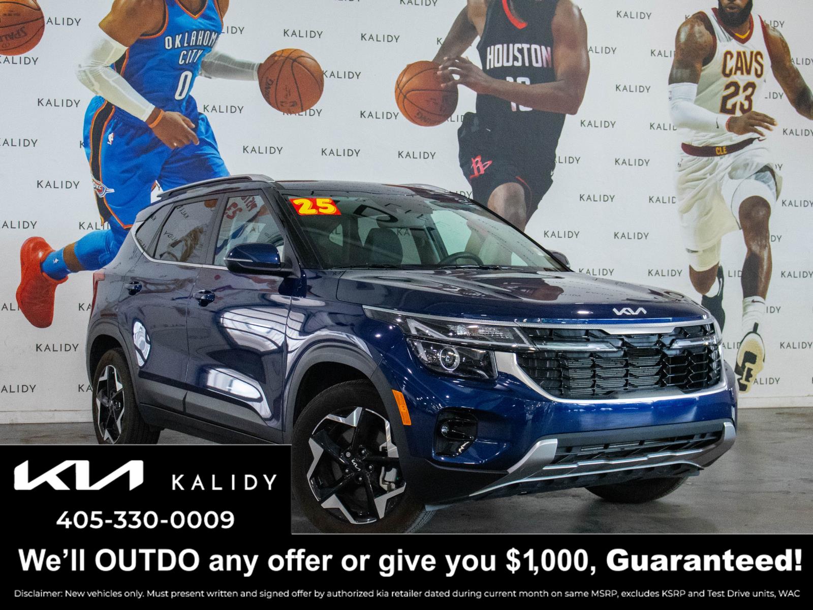 Dark Ocean Blue 2025 Kia Seltos SUV / Crossover All-Wheel Drive Continuously Variable Transmission