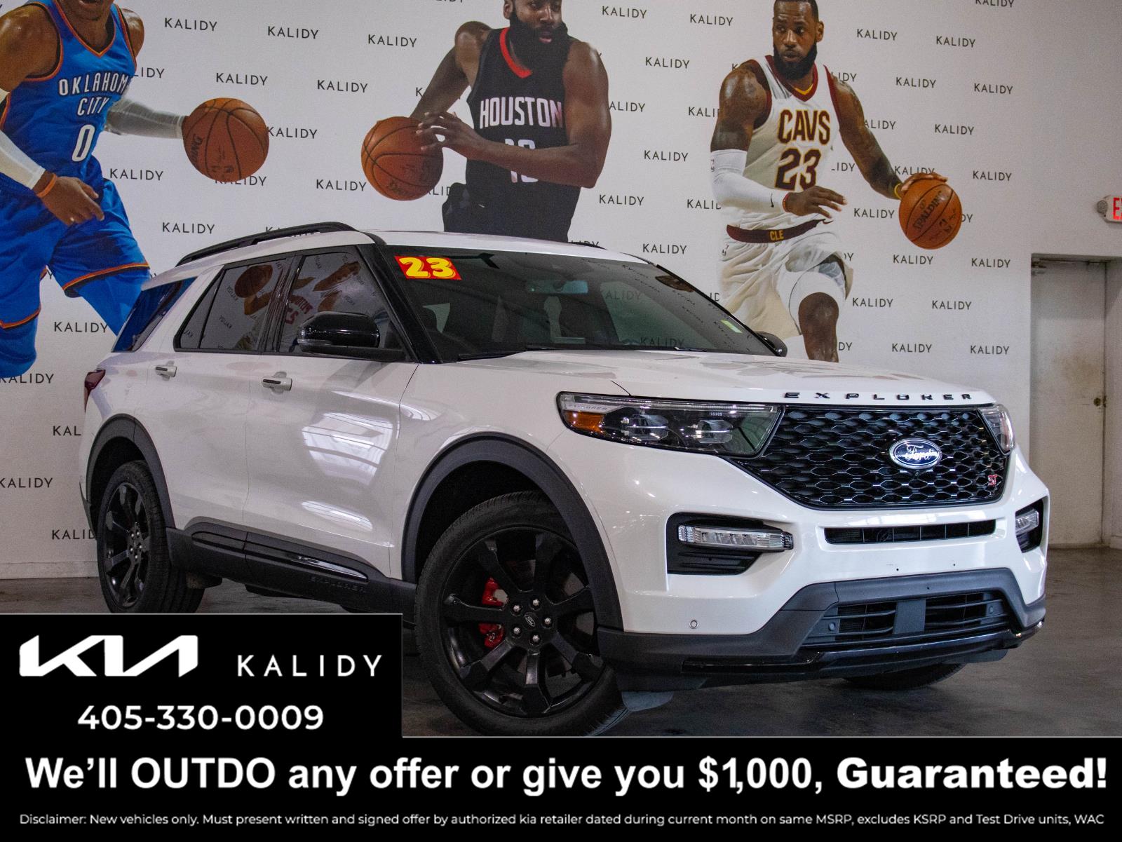 Star White Metallic Tri-Coat 2023 Ford Explorer SUV / Crossover All-Wheel Drive Automatic