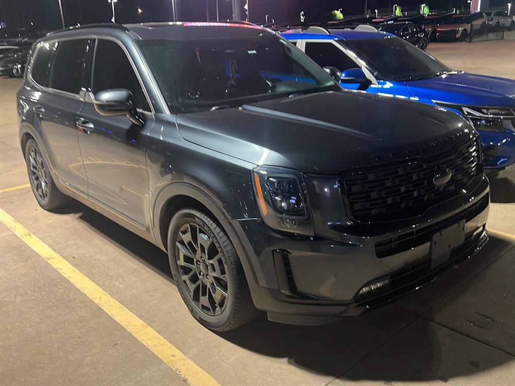Gray (Gravity Grey) 2021 Kia Telluride SUV / Crossover All-Wheel Drive