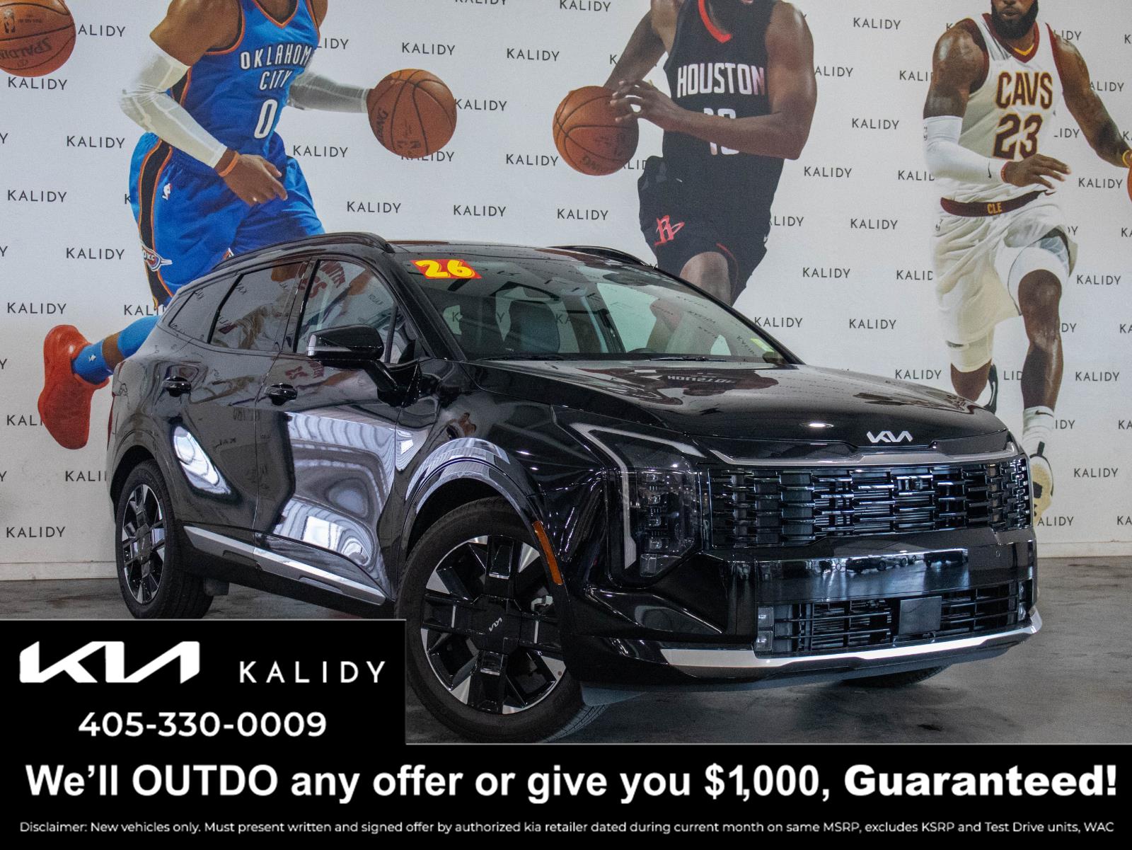 Ebony Black 2026 Kia Sportage SUV / Crossover Front-Wheel Drive Automatic