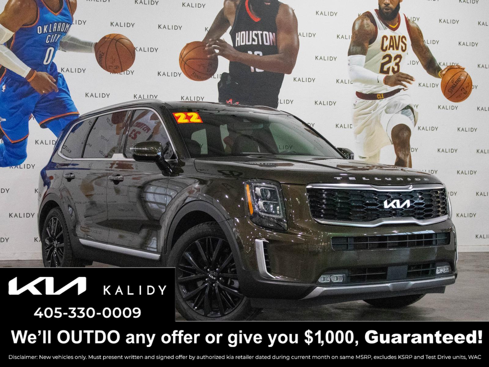 Dark Moss 2022 Kia Telluride SUV / Crossover All-Wheel Drive Automatic