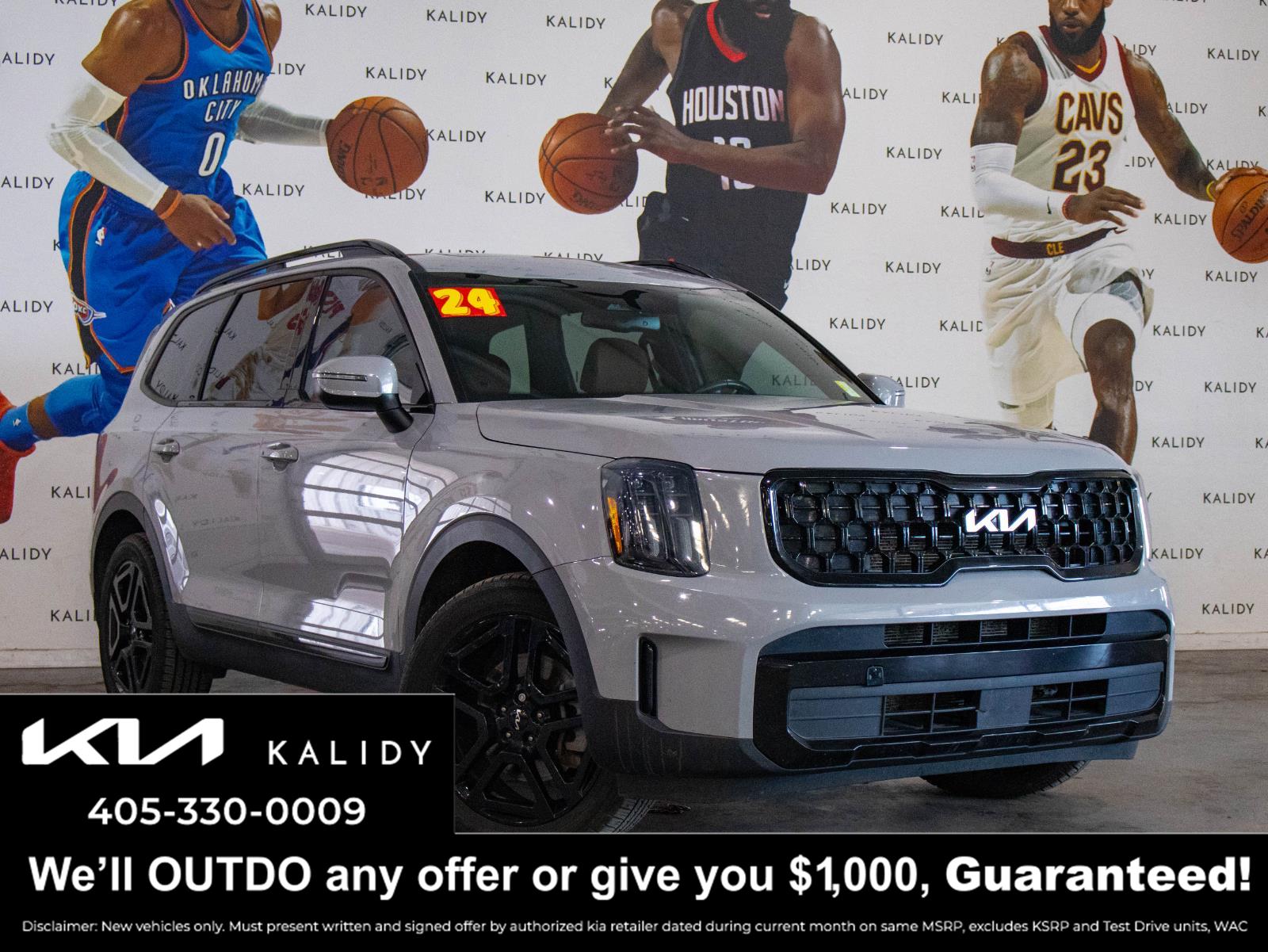 Wolf Gray 2024 Kia Telluride SUV / Crossover All-Wheel Drive Automatic