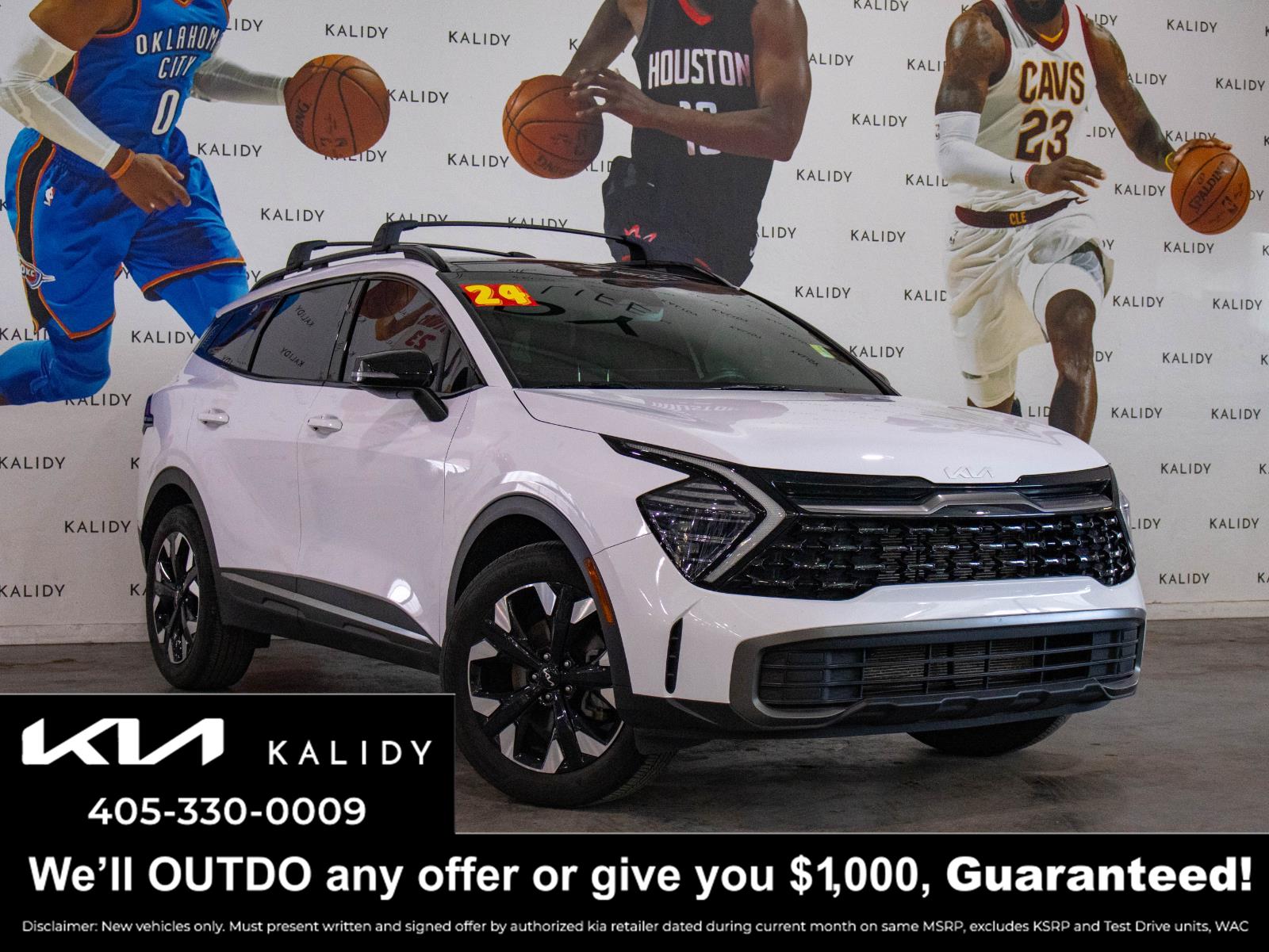 Glacial White Pearl 2024 Kia Sportage SUV / Crossover All-Wheel Drive