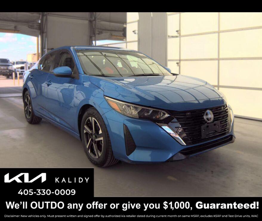 Electric Blue Metallic 2025 Nissan Sentra Sedan Front-Wheel Drive Continuously Variable Transmission