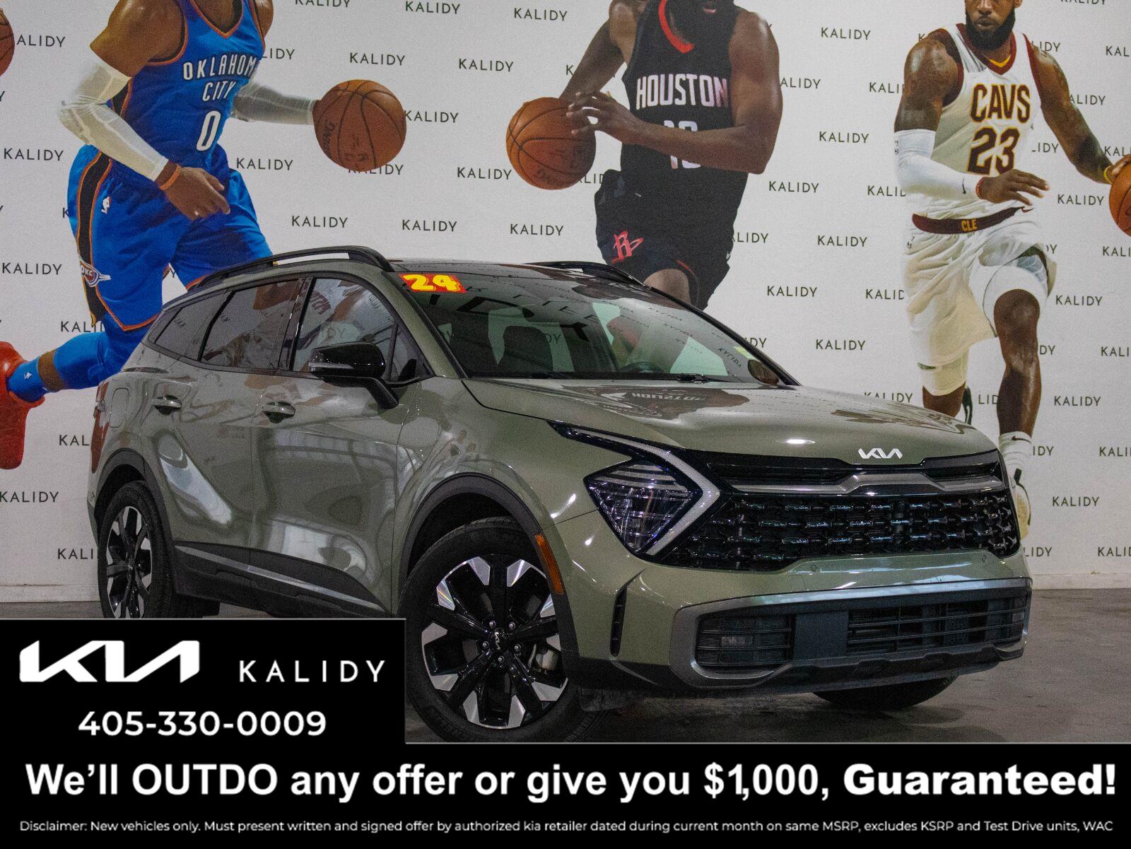 Jungle Green 2024 Kia Sportage Plug-In Hybrid SUV / Crossover All-Wheel Drive Automatic