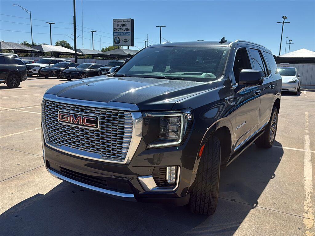 Midnight Blue Metallic 2022 GMC Yukon SUV / Crossover Four-Wheel Drive Automatic