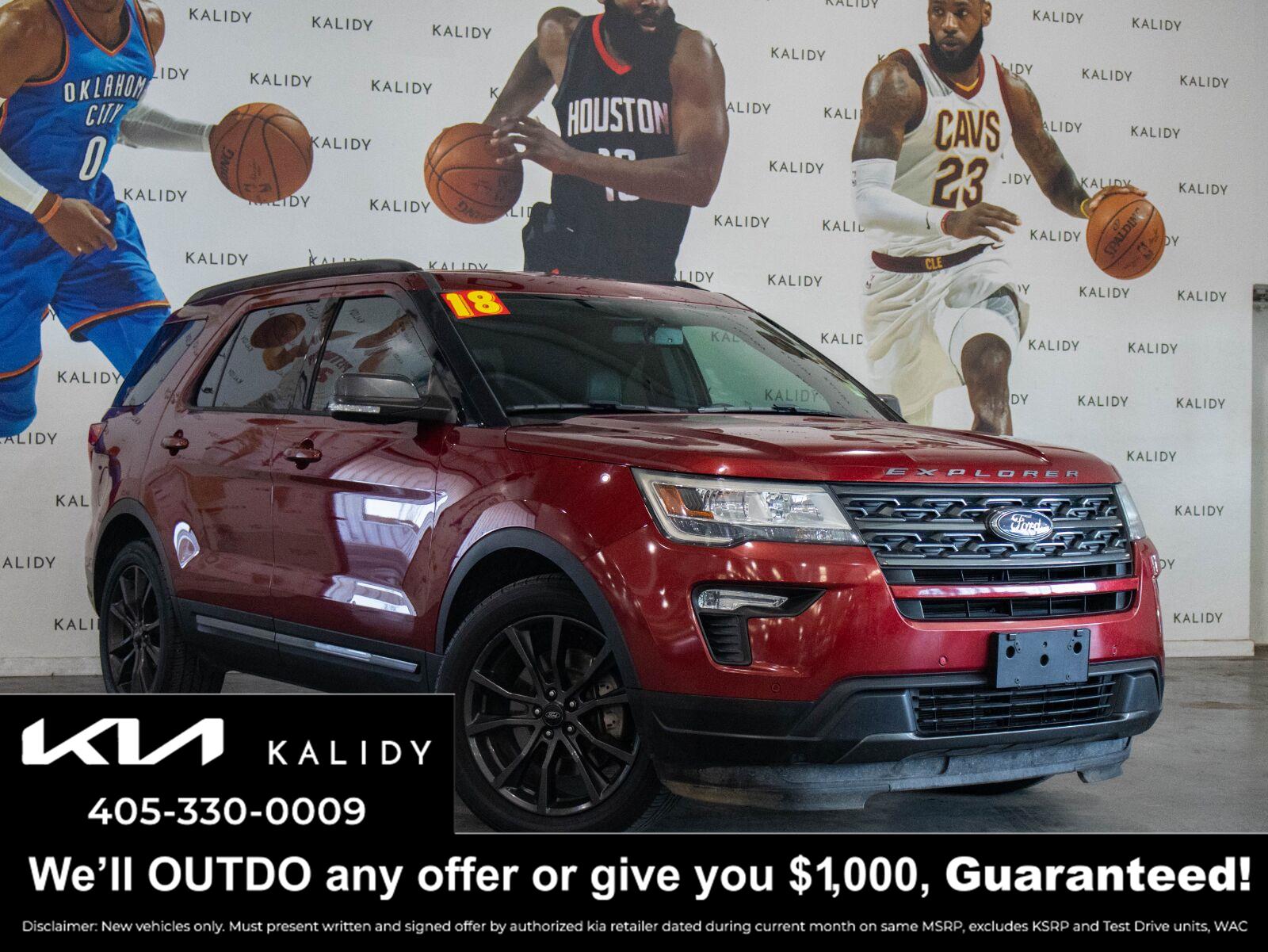 Ruby Red Metallic Tinted Clearcoat 2018 Ford Explorer SUV / Crossover Front-Wheel Drive 6-Speed Automatic