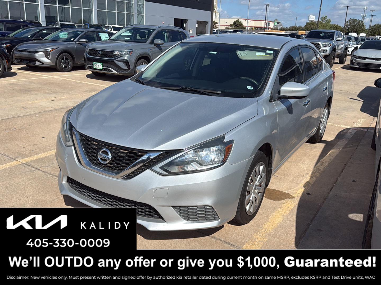 Brilliant Silver Metallic 2016 Nissan Sentra Sedan Front-Wheel Drive Manual