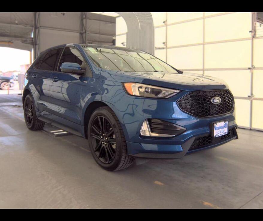 Atlas Blue Metallic 2022 Ford Edge SUV / Crossover All-Wheel Drive 8-Speed Automatic