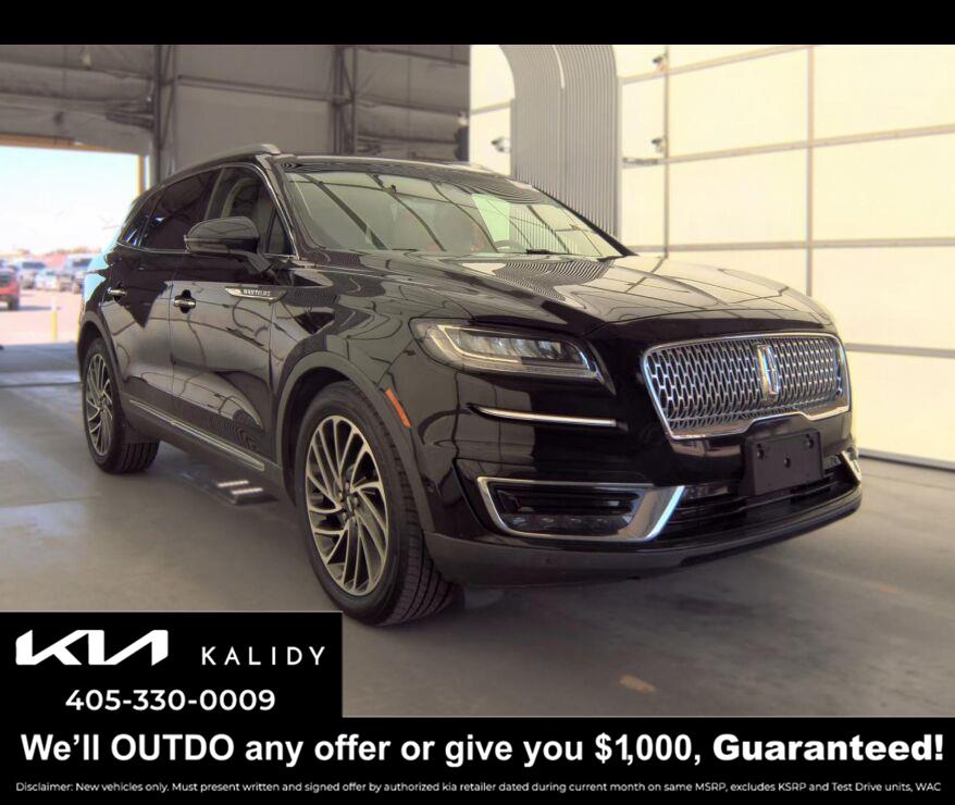 Infinite Black Metallic 2019 Lincoln Nautilus SUV / Crossover Front-Wheel Drive 8-Speed Automatic