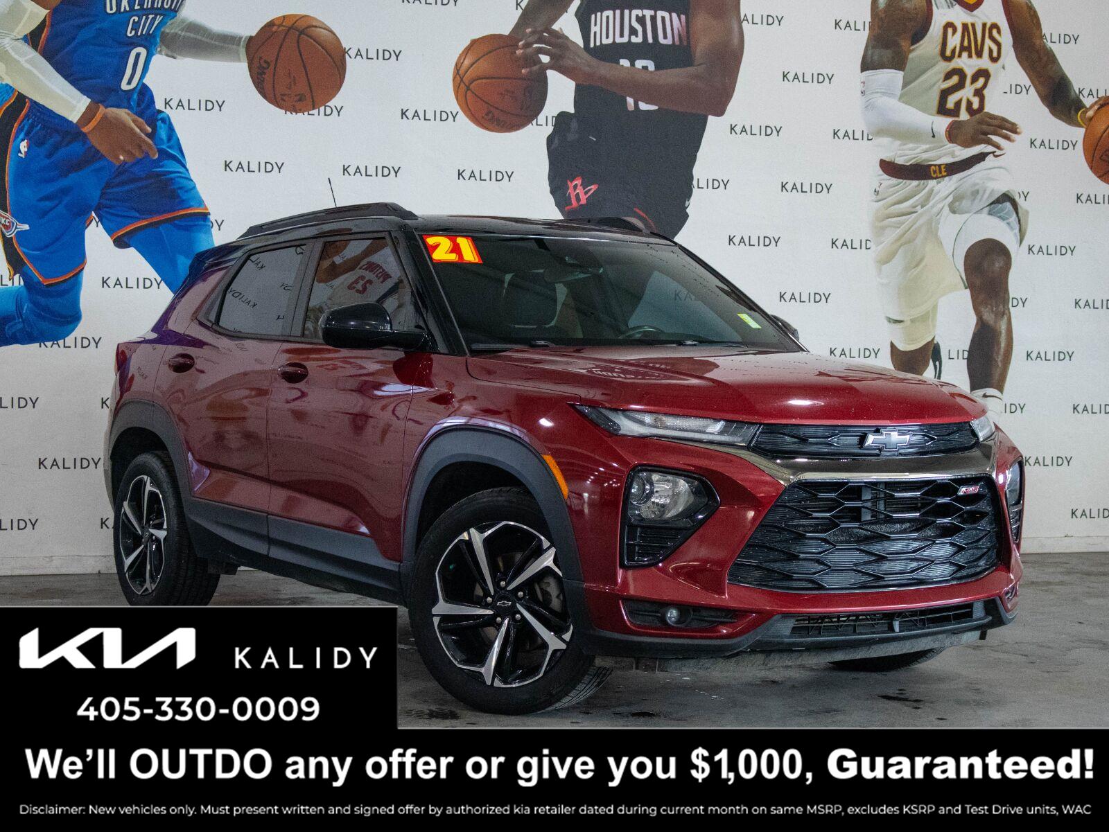 Scarlet Red Metallic 2021 Chevrolet Trailblazer SUV / Crossover Front-Wheel Drive Continuously Variable Transmission