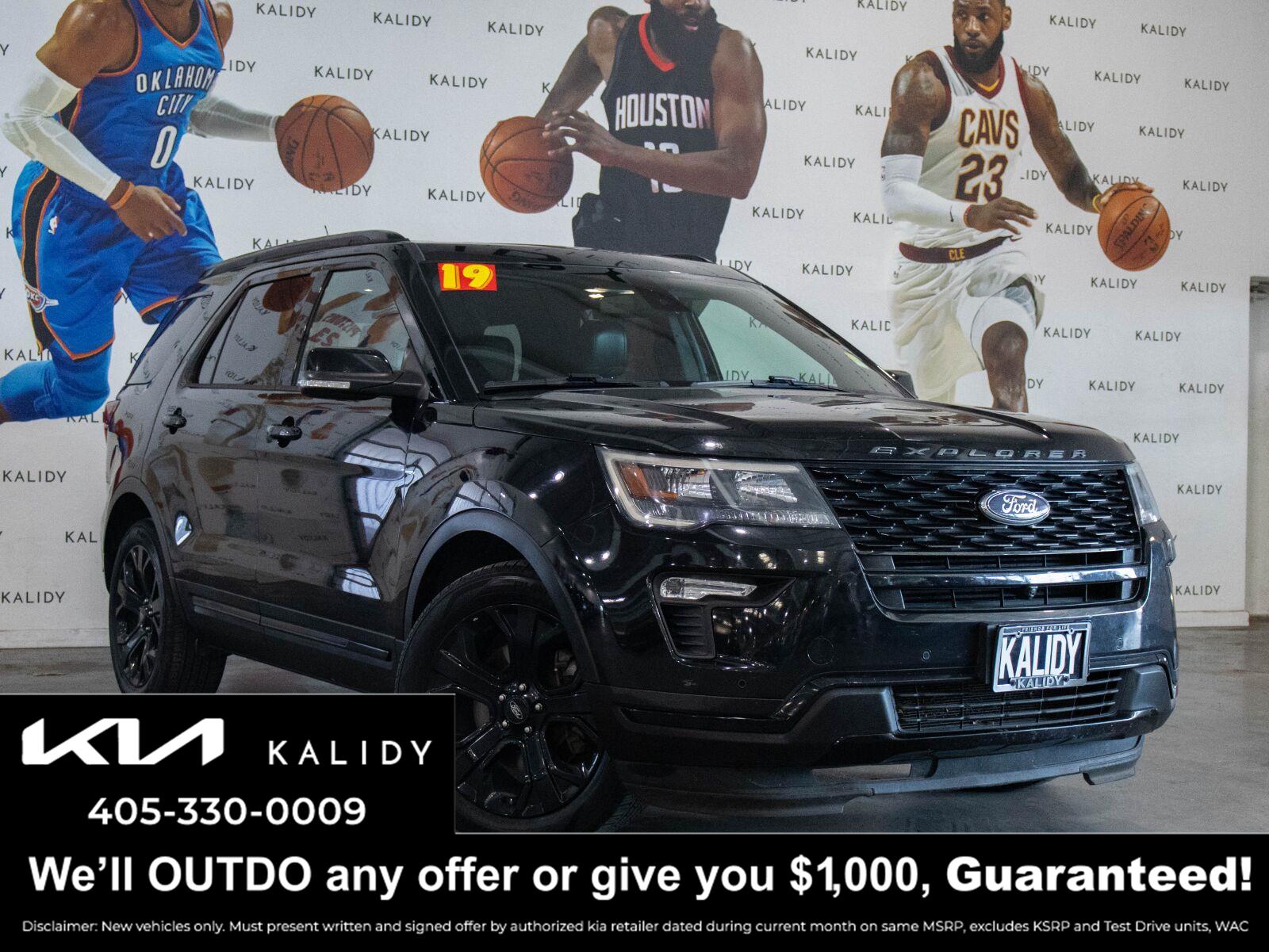 Agate Black Metallic 2019 Ford Explorer SUV / Crossover All-Wheel Drive 6-Speed Automatic