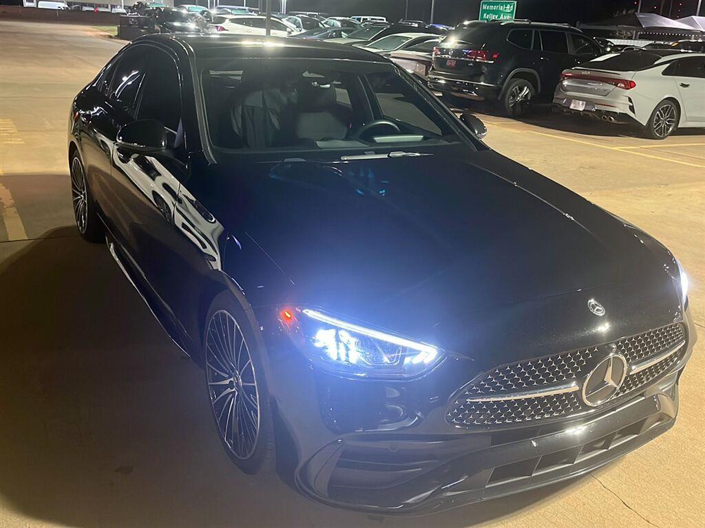 Black 2024 Mercedes-Benz C-Class Sedan All-Wheel Drive Automatic