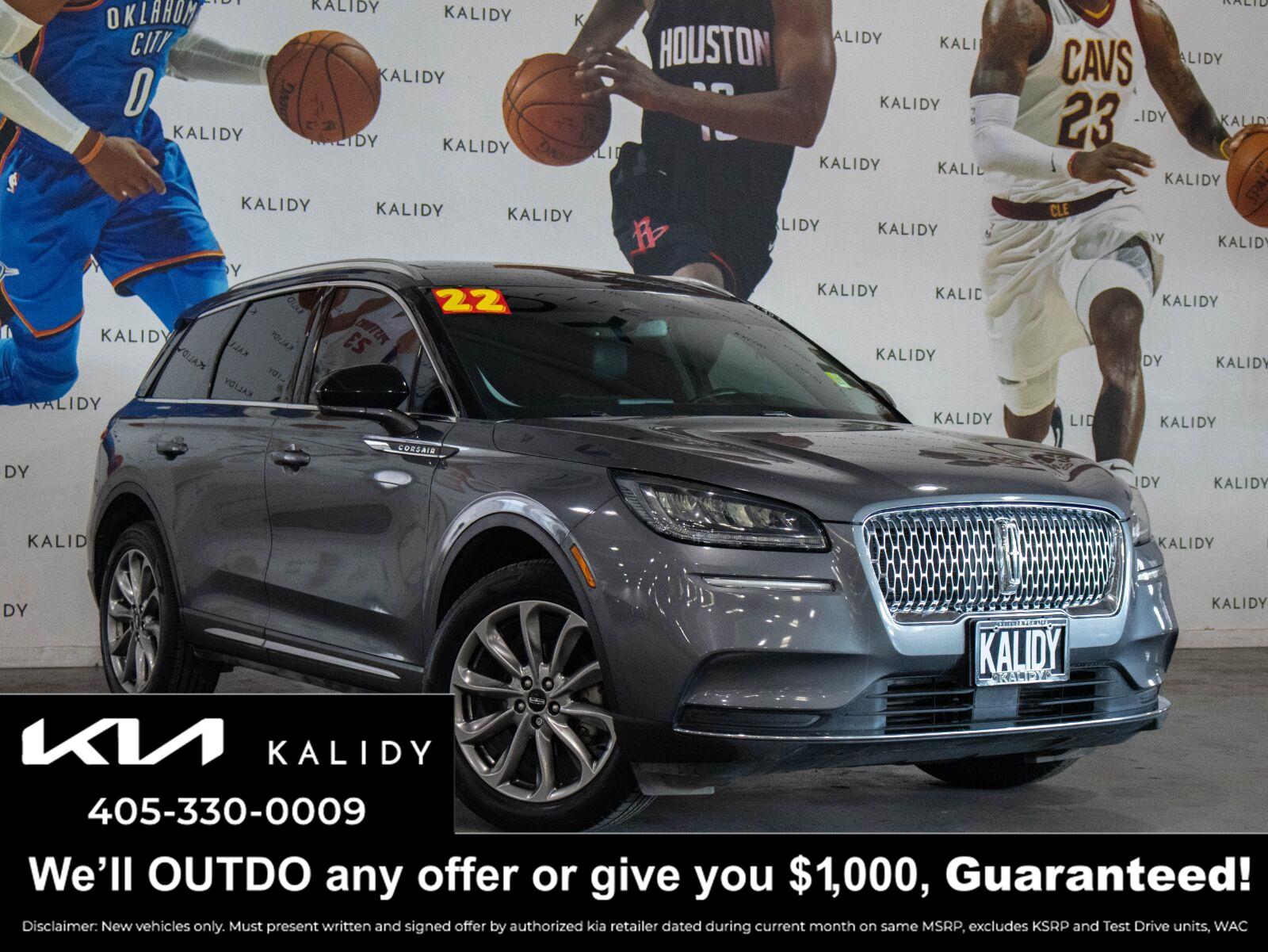 Asher Gray Metallic Clearcoat 2022 Lincoln Corsair SUV / Crossover Front-Wheel Drive 8-Speed Automatic