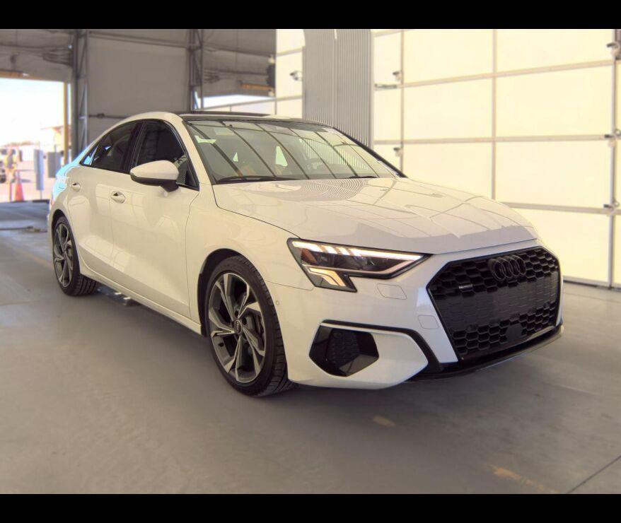 Glacier White Metallic 2022 Audi A3 Sedan All-Wheel Drive Automatic