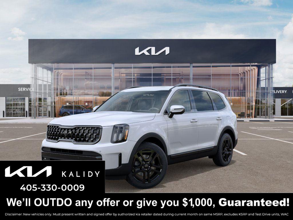 Glacial White Pearl 2025 Kia Telluride SX X-Line AWD SUV / Crossover All-Wheel Drive 8-Speed Automatic