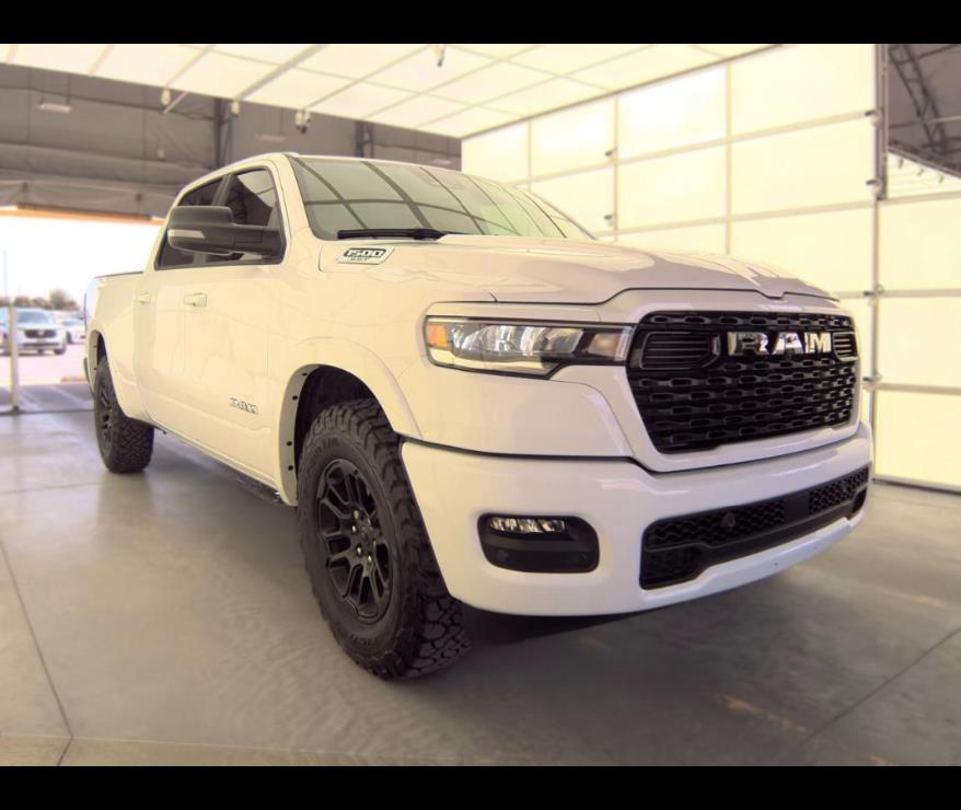 Bright White Clearcoat 2025 RAM 1500 Pickup Truck Four-Wheel Drive 8-Speed Automatic