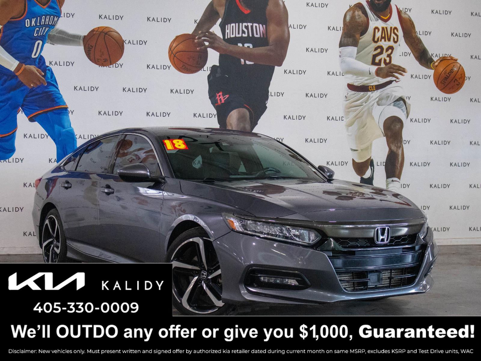 Gray (Modern Steel Metallic) 2018 Honda Accord Sedan Front-Wheel Drive