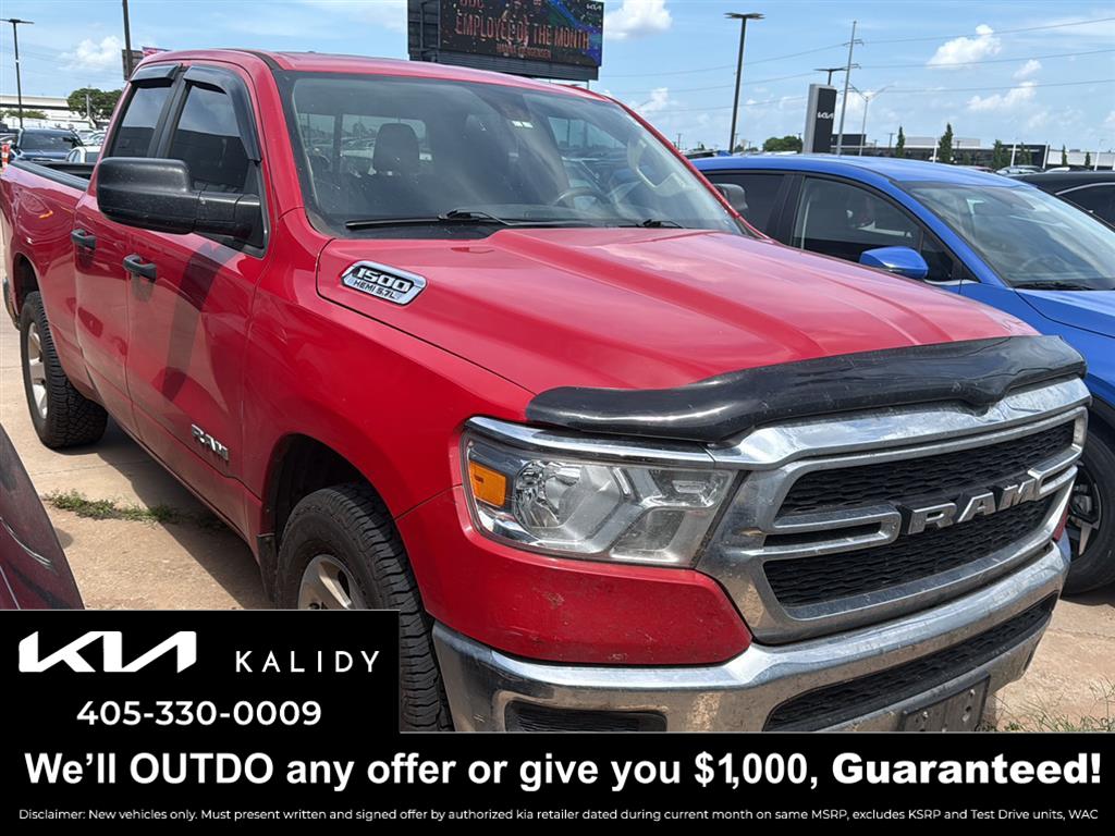 Flame Red Clearcoat 2019 RAM 1500 Pickup Truck 4X2 8-Speed Automatic