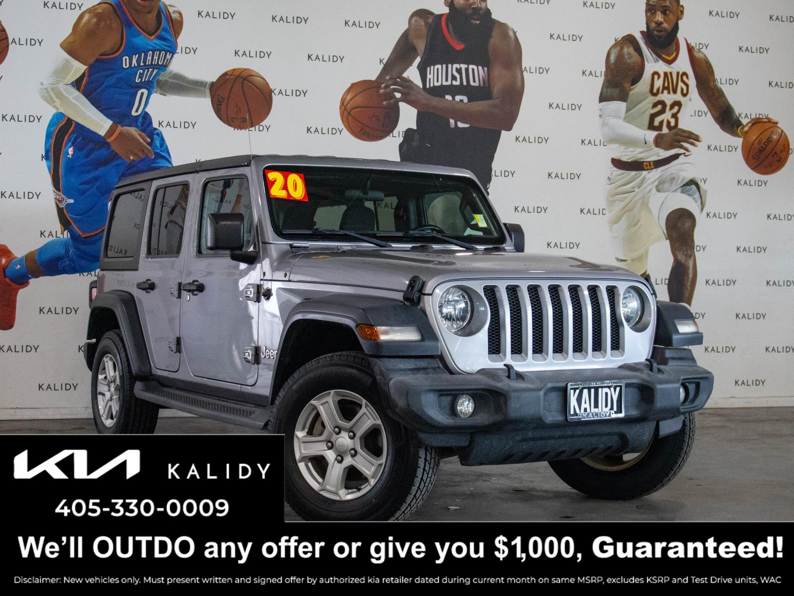 Billet Silver Metallic Clearcoat 2020 Jeep Wrangler SUV / Crossover Four-Wheel Drive 8-Speed Automatic