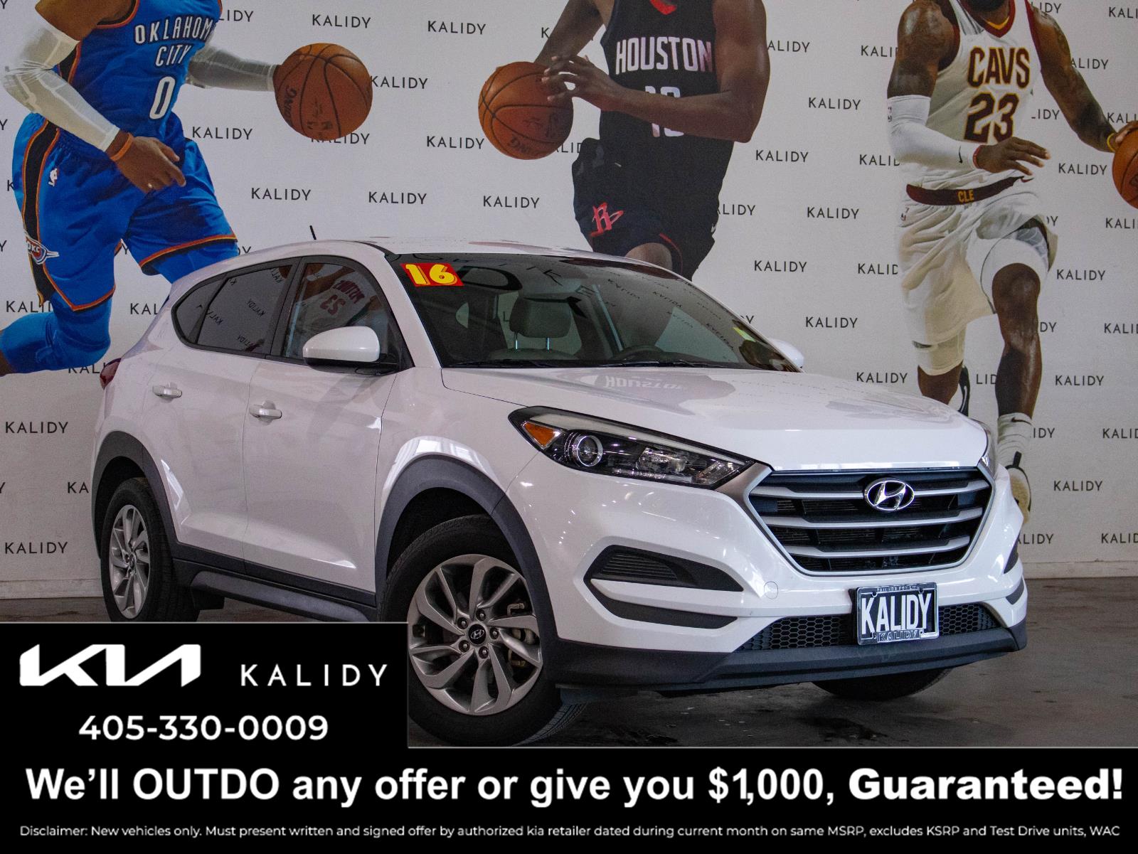 Winter White 2016 Hyundai Tucson SUV / Crossover Front-Wheel Drive Automatic