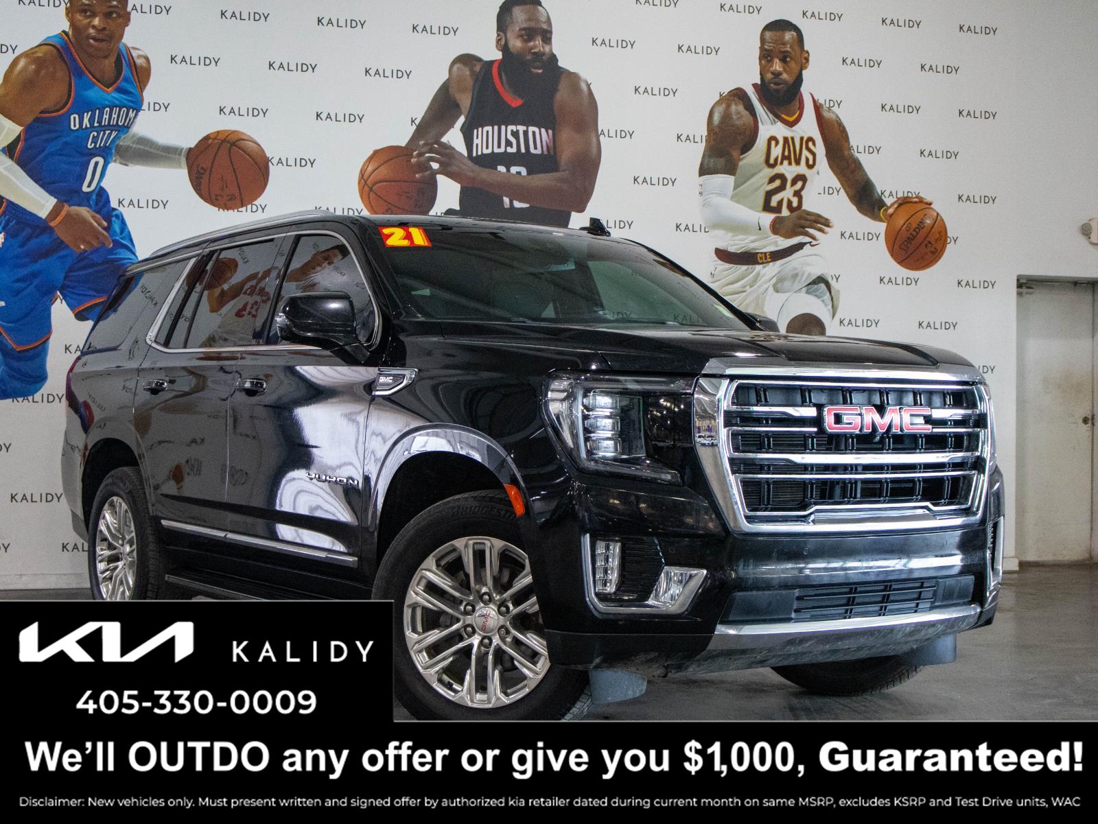 Onyx Black 2021 GMC Yukon SUV / Crossover Four-Wheel Drive 