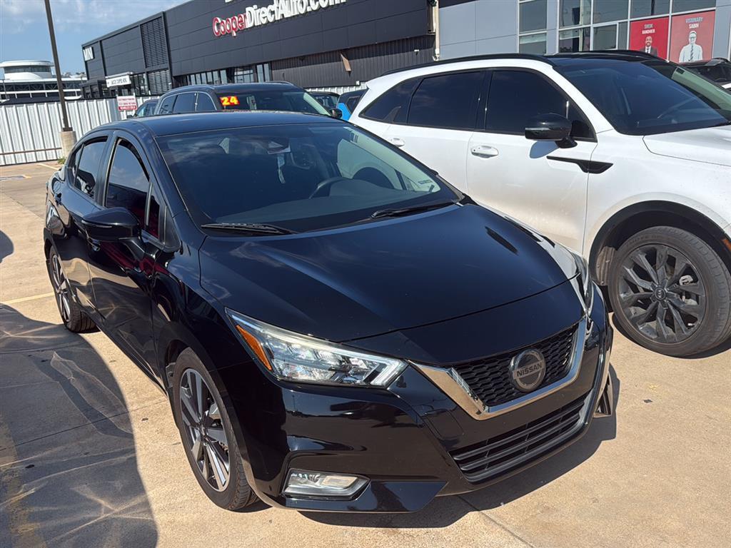 Super Black 2020 Nissan Versa Sedan Front-Wheel Drive Continuously Variable Transmission