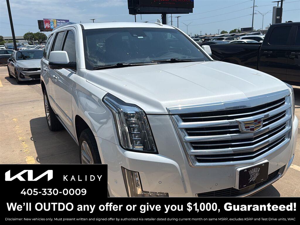 Crystal White Tricoat 2018 Cadillac Escalade SUV / Crossover Four-Wheel Drive Automatic