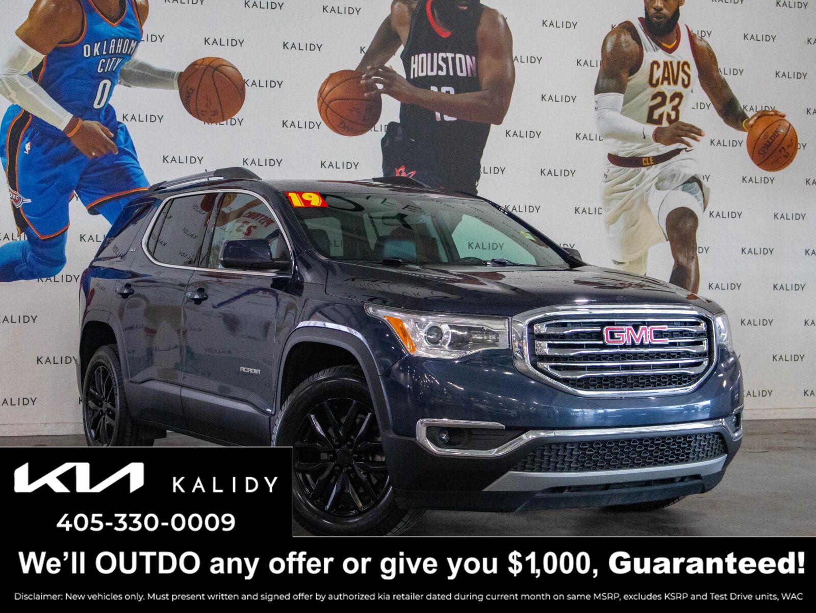 Blue Steel Metallic 2019 GMC Acadia SUV / Crossover Four-Wheel Drive 6-Speed Automatic
