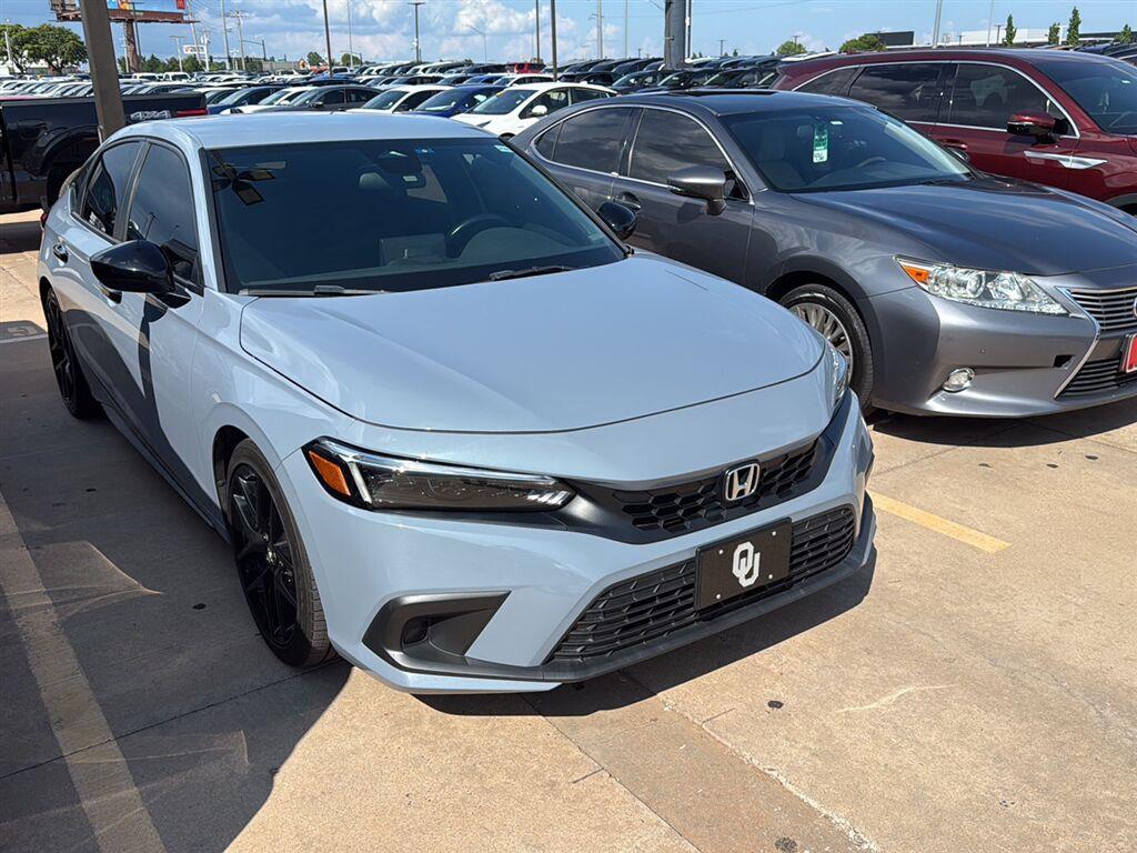 Sonic Gray Pearl 2024 Honda Civic Hatchback Hatchback Front-Wheel Drive Continuously Variable Transmission