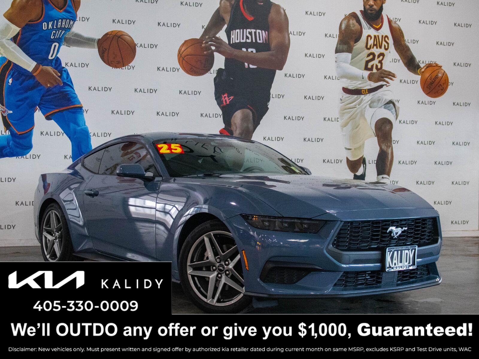 Vapor Blue Metallic 2025 Ford Mustang Coupe Rear-Wheel Drive Automatic