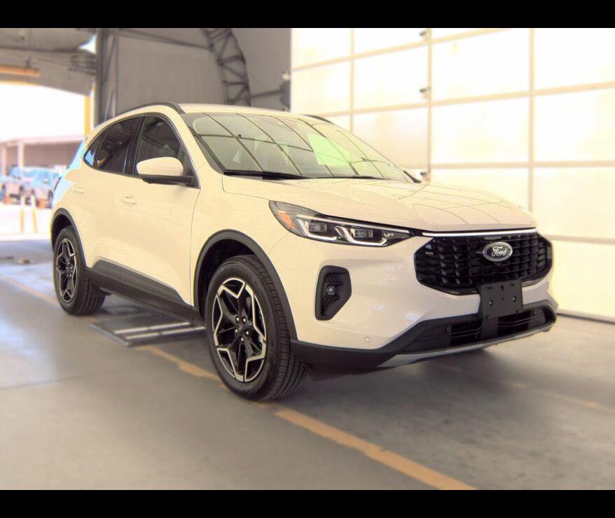 star white metallic tri-coat 2026 Ford Escape Hybrid SUV / Crossover All-Wheel Drive Continuously Variable Transmission